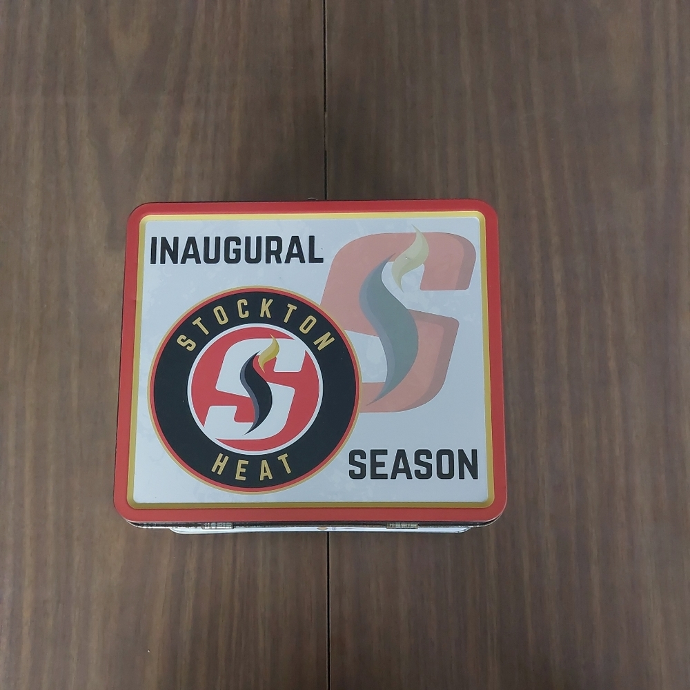 Stockton Heat Inaugural Season Lunchbox With Carry Handle With Logo 2015-16